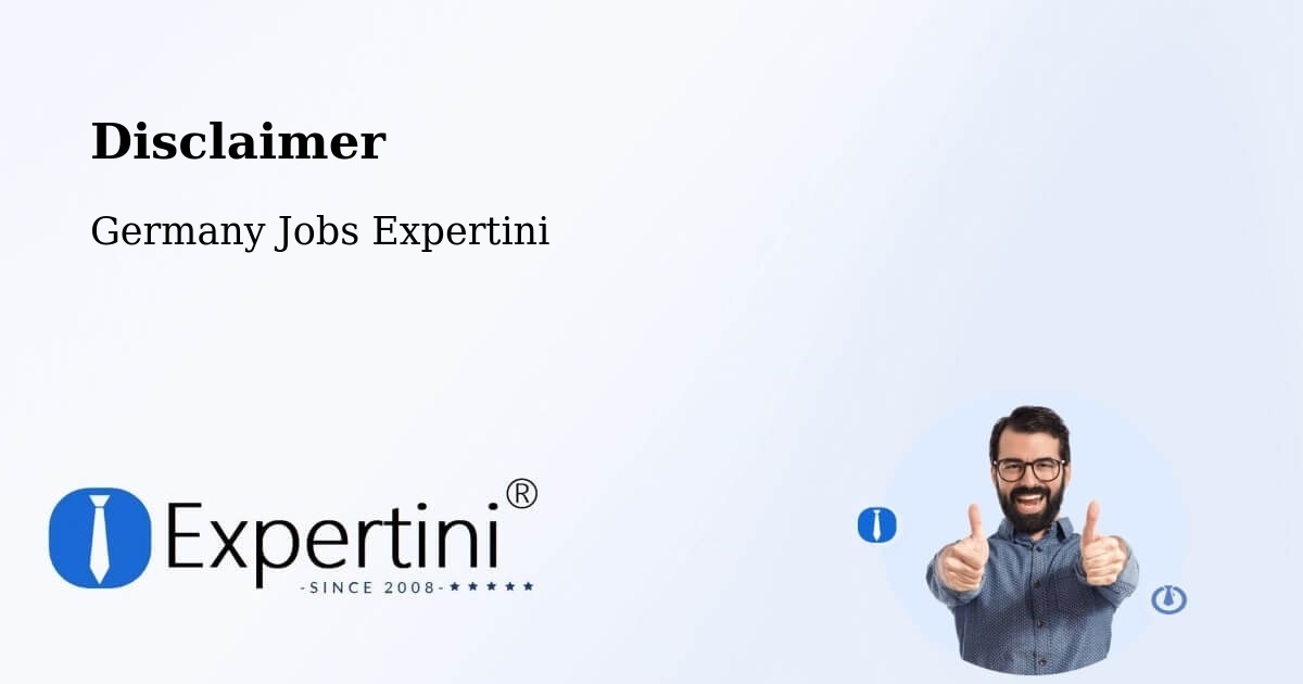 Disclaimer – Buchholz - Germany Jobs Expertini