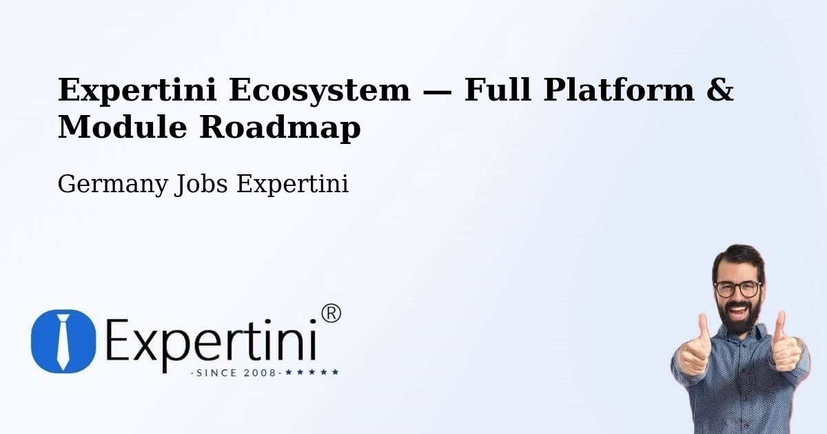 Expertini Ecosystem — Full Platform & Module Roadmap – Buchholz